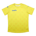 DIADORA Mens Yellow Graphic T-Shirt XL Short Sleeve Crew Neck Sports Casual