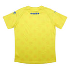 DIADORA Mens Yellow Graphic T-Shirt XL Short Sleeve Crew Neck Sports Casual