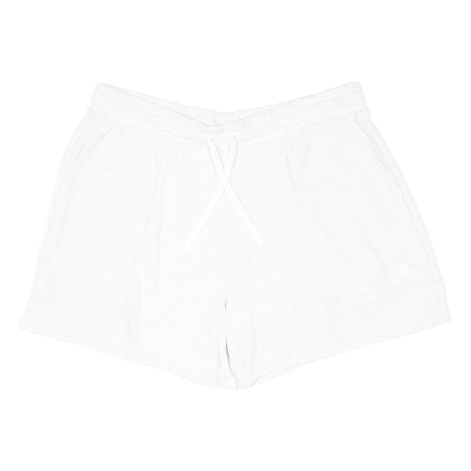 NEW BALANCE Womens White Casual Shorts XL W38 Cotton Blend Drawstring