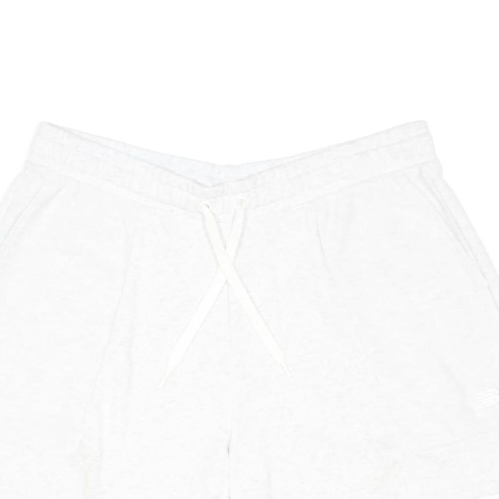 NEW BALANCE Womens White Casual Shorts XL W38 Cotton Blend Drawstring
