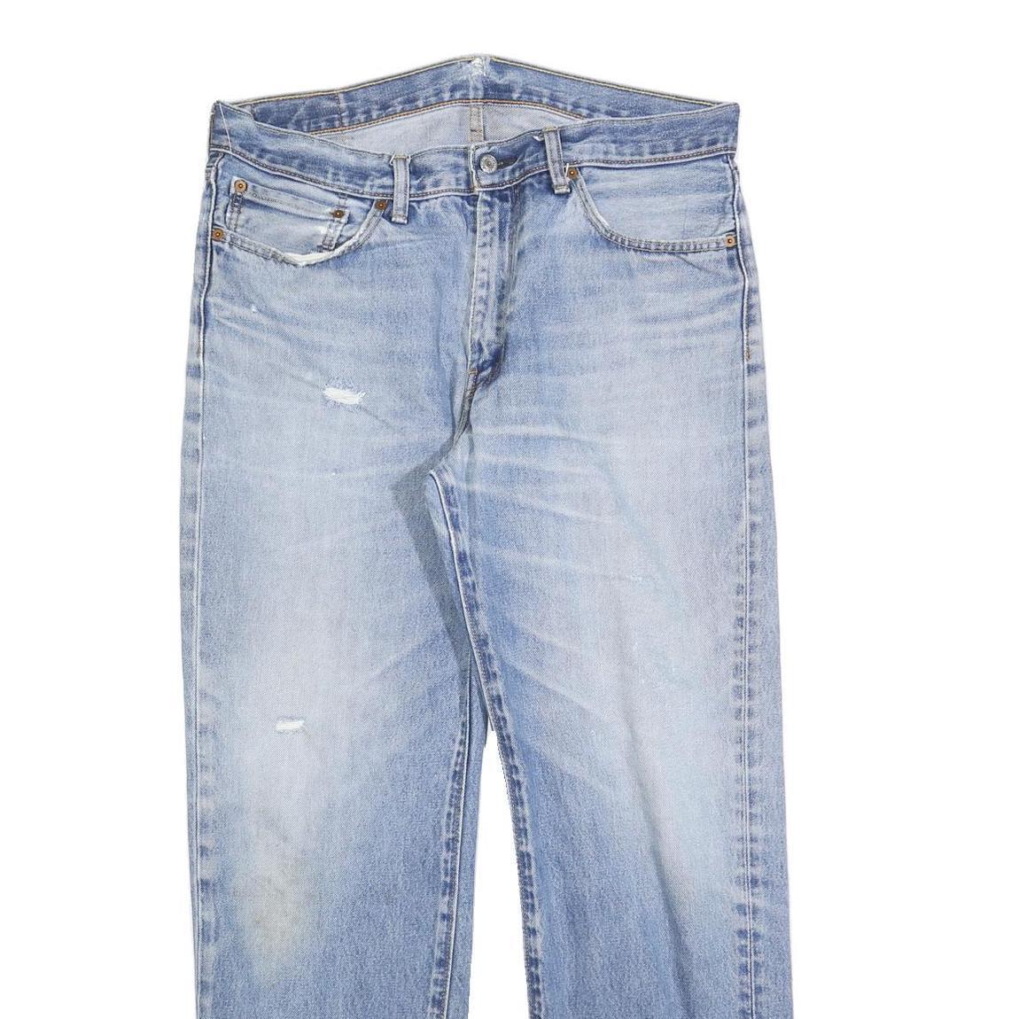 LEVI'S 751 Mens Jeans Light Blue Relaxed Straight Denim W36 L32 Classic Casual