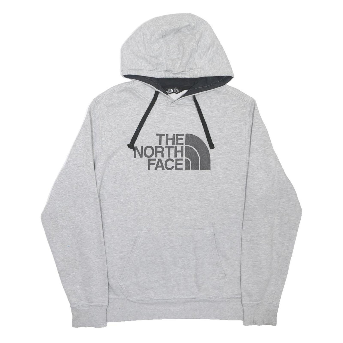 THE NORTH FACE Mens Grey Hoodie M Cotton Blend Casual Sweatshirt Pullover Hooded