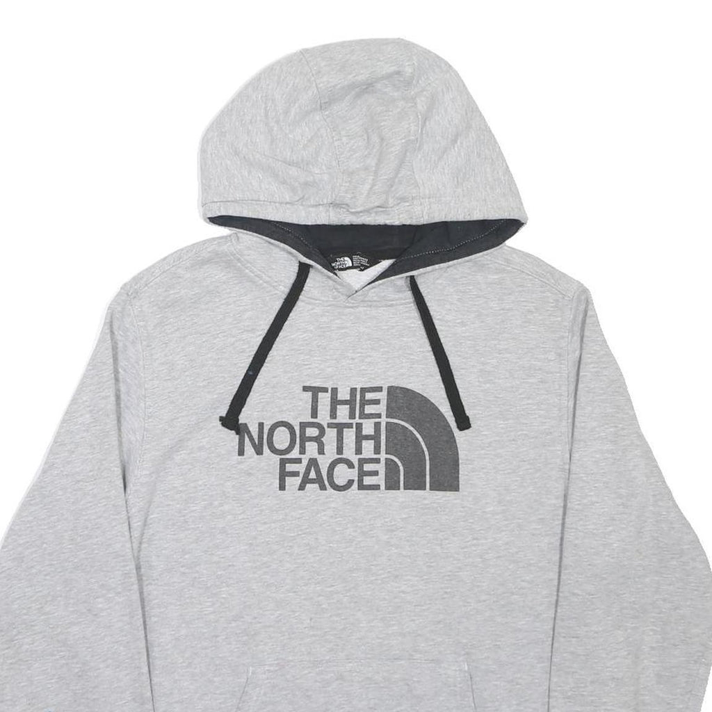 THE NORTH FACE Mens Grey Hoodie M Cotton Blend Casual Sweatshirt Pullover Hooded