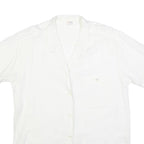 BOGNER Womens White Plain Shirt L Lightweight Button Shirt Casual Relaxed Fit