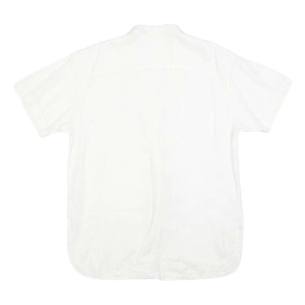 BOGNER Womens White Plain Shirt L Lightweight Button Shirt Casual Relaxed Fit