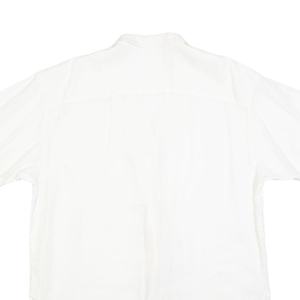 BOGNER Womens White Plain Shirt L Lightweight Button Shirt Casual Relaxed Fit