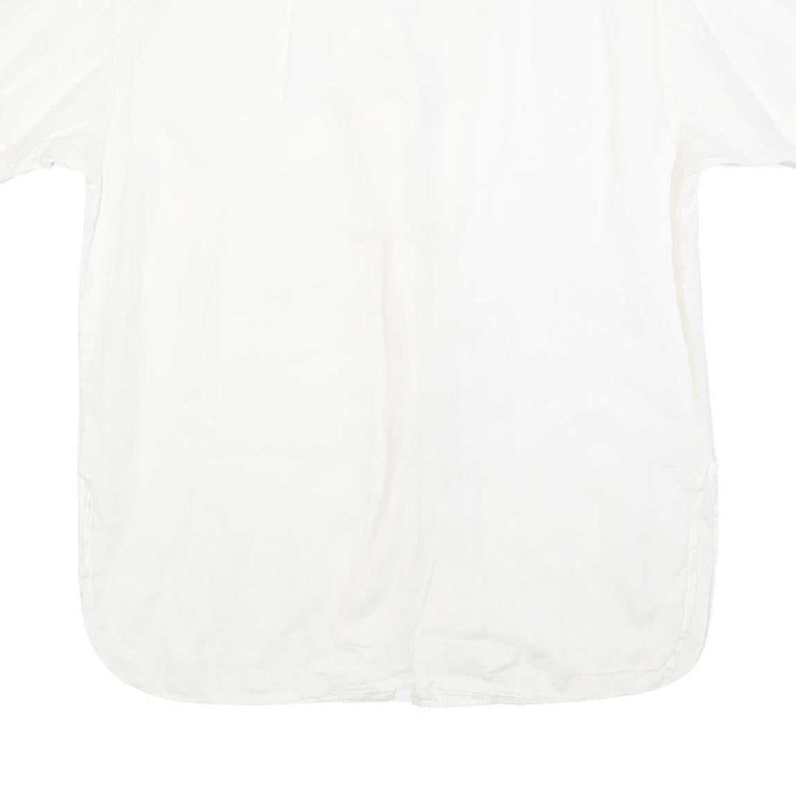 BOGNER Womens White Plain Shirt L Lightweight Button Shirt Casual Relaxed Fit