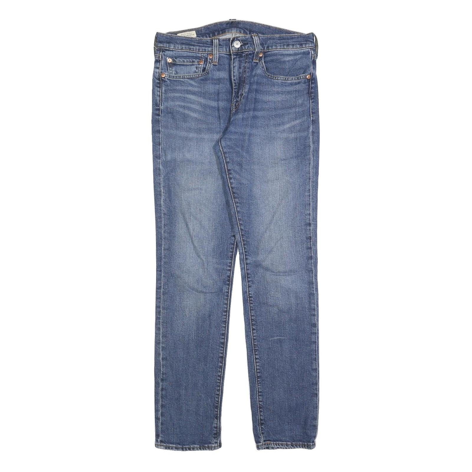 LEVI'S 511 BIG E Mens Slim Blue Denim Medium W31 L32 Slim Fit Zip Jeans