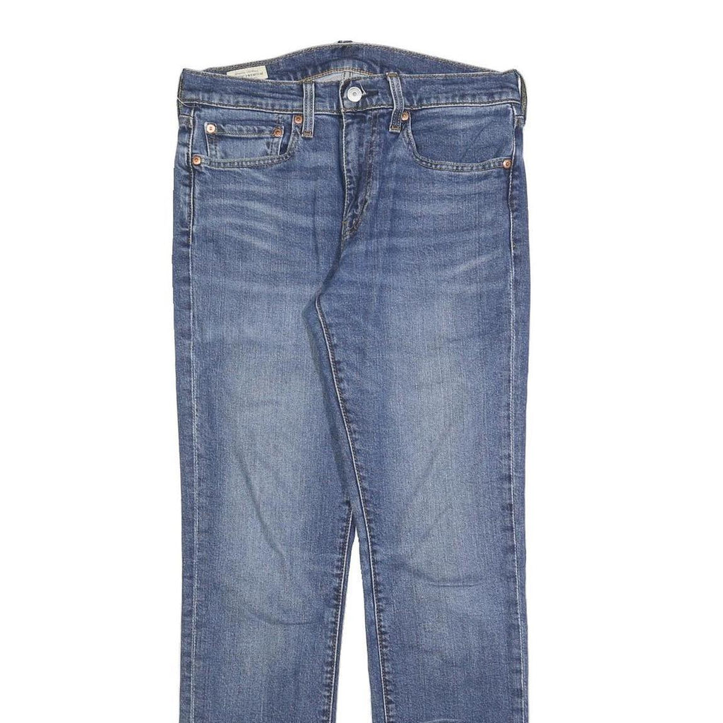 LEVI'S 511 BIG E Mens Slim Blue Denim Medium W31 L32 Slim Fit Zip Jeans