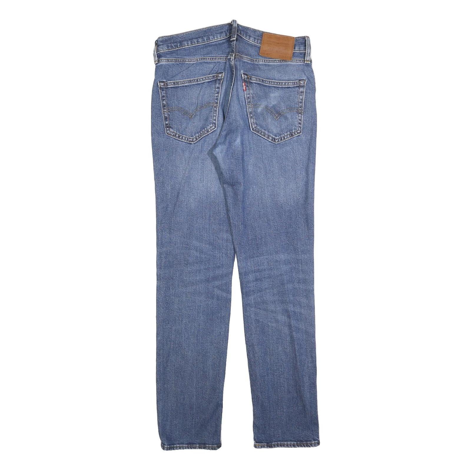 LEVI'S 511 BIG E Mens Slim Blue Denim Medium W31 L32 Slim Fit Zip Jeans