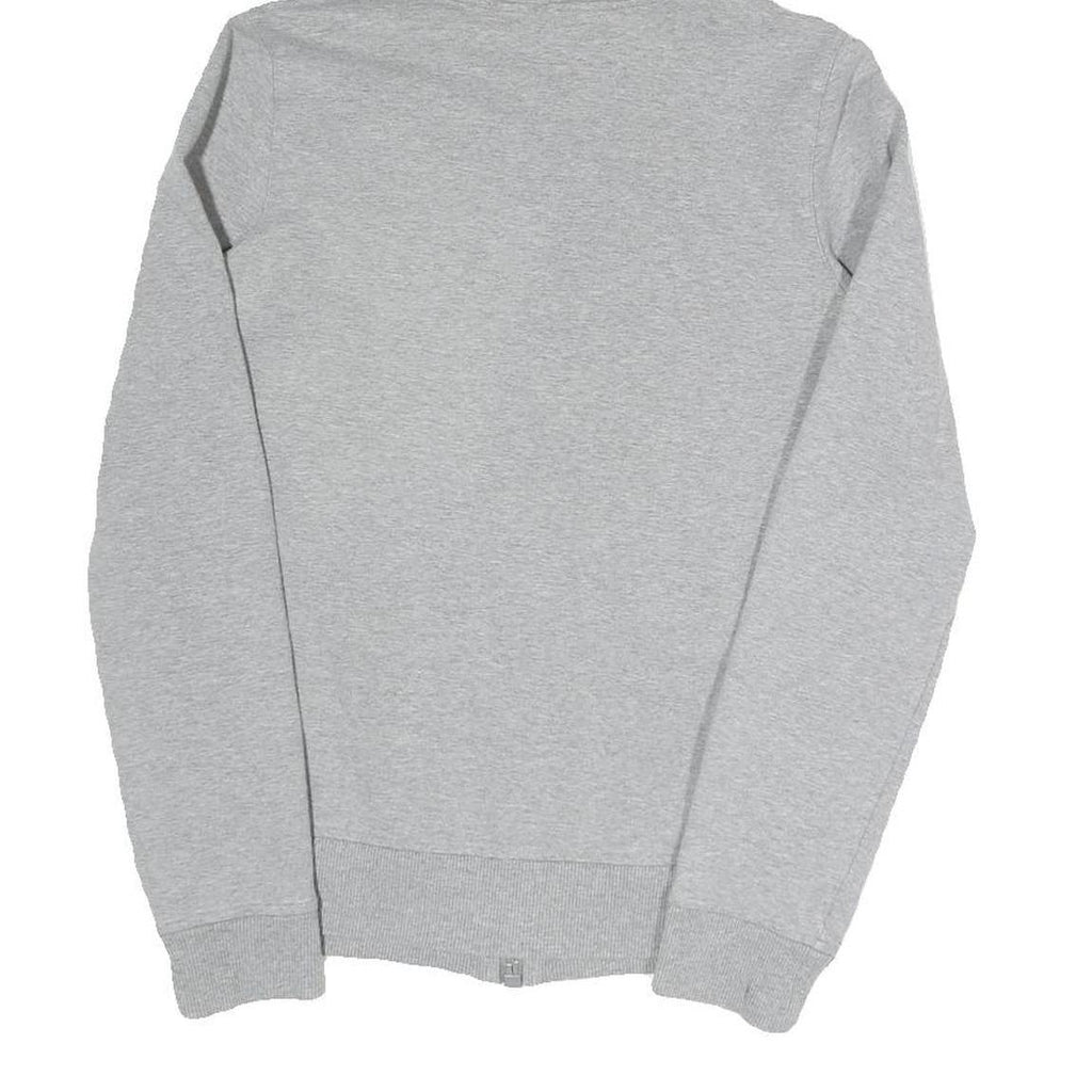 CARHARTT Womens Grey Zip Up Hoodie S Cotton Blend Casual Full Zip Sweatshirt