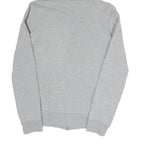 CARHARTT Womens Grey Zip Up Hoodie S Cotton Blend Casual Full Zip Sweatshirt