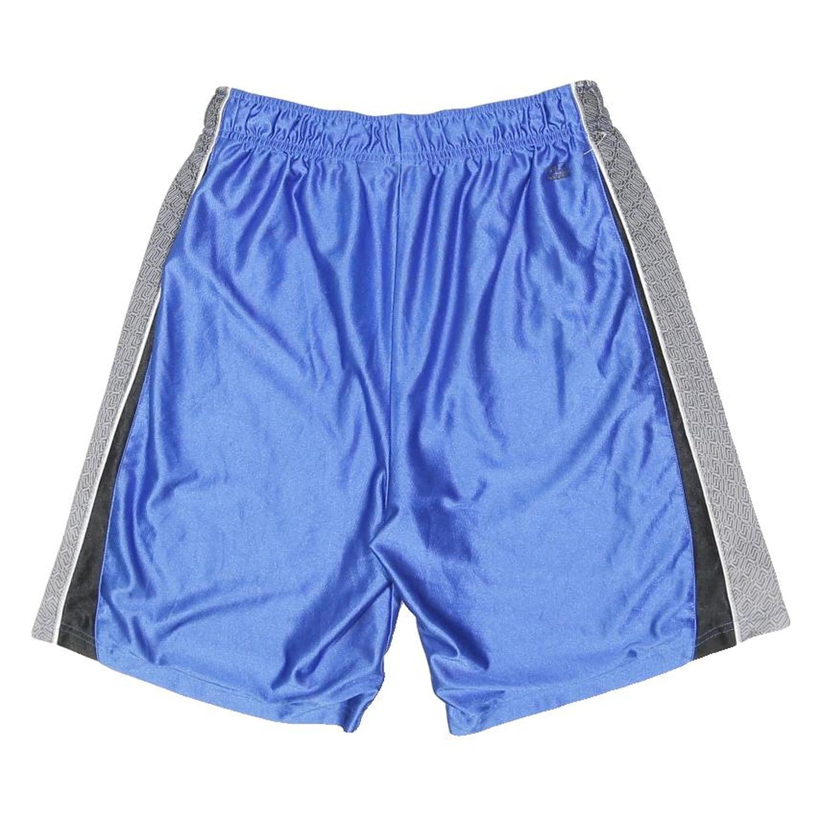 FILA Mens Blue Grey Polyester Sports Casual Shorts L W28 Elastic Waist
