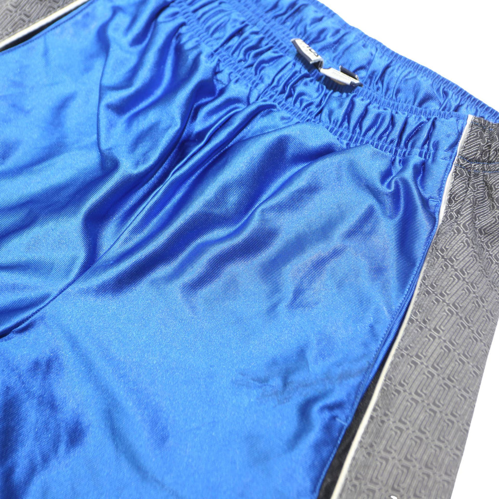 FILA Mens Blue Grey Polyester Sports Casual Shorts L W28 Elastic Waist