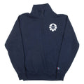 CHAMPION Mens Sweatshirt Blue 1/4 Zip S