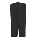 LEVI'S 711 Womens Jeans Black Slim Skinny Denim W25 L30 Zip Cotton Blend