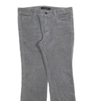 CALVIN KLEIN JEANS Womens Cotton Blend Grey Regular Straight Trousers W34 L32