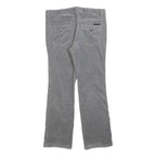 CALVIN KLEIN JEANS Womens Cotton Blend Grey Regular Straight Trousers W34 L32