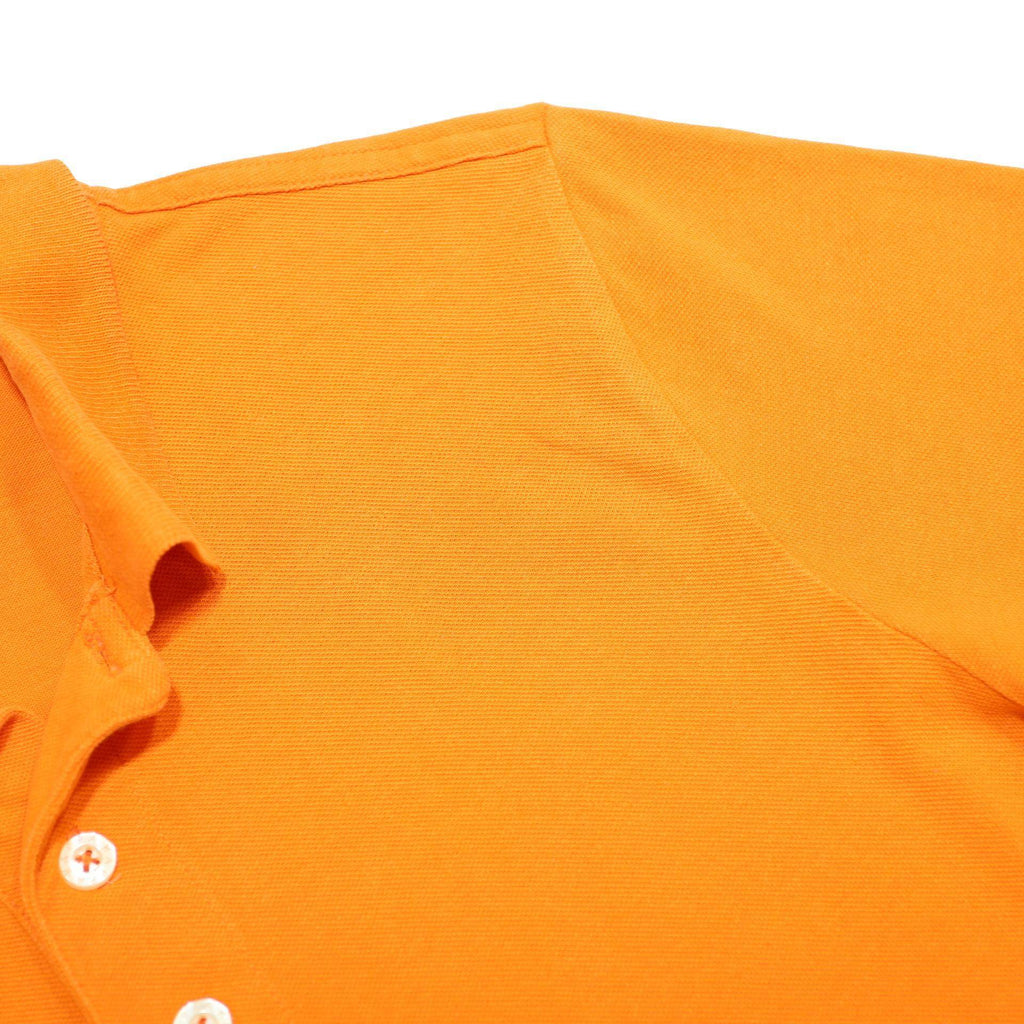 KAPPA Mens Orange Short Sleeve Plain Polo Shirt S Sports Casual