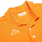 KAPPA Mens Orange Short Sleeve Plain Polo Shirt S Sports Casual