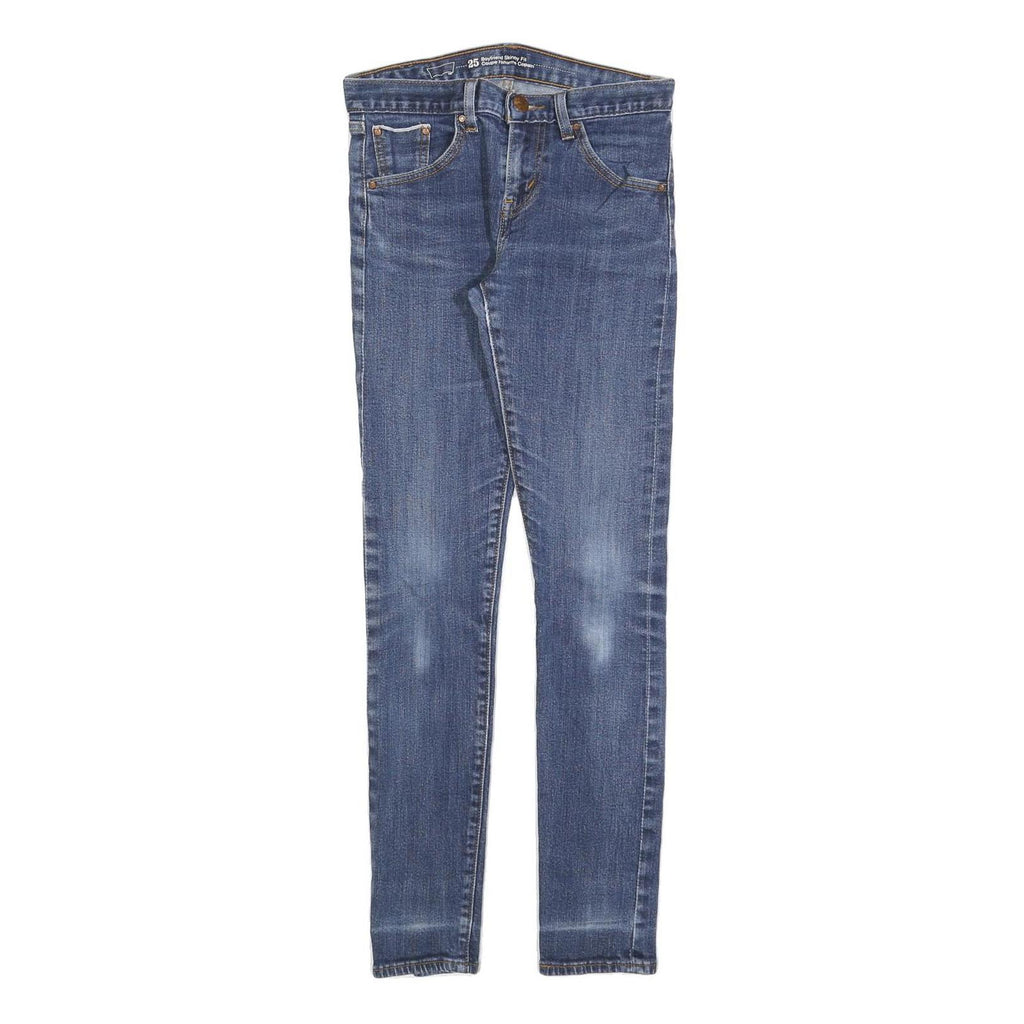 LEVI'S Womens Jeans Blue Slim Skinny Denim Medium W25 L29 Zip Pockets
