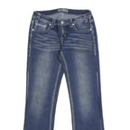 ROCK & ROLL Womens Jeans Blue Regular Straight Denim Medium W30 L34 Fashion