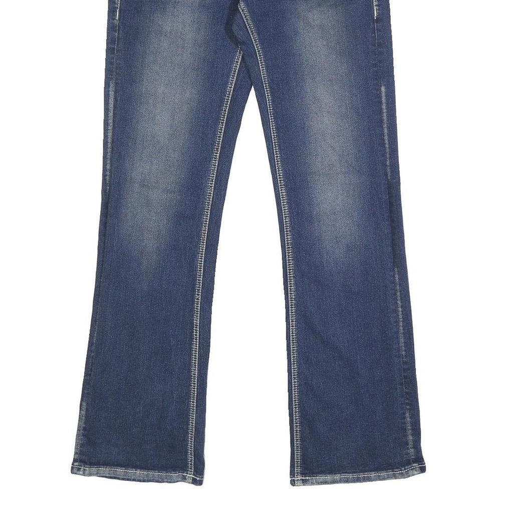 ROCK & ROLL Womens Jeans Blue Regular Straight Denim Medium W30 L34 Fashion