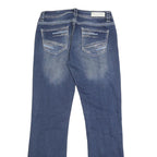 ROCK & ROLL Womens Jeans Blue Regular Straight Denim Medium W30 L34 Fashion