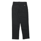 DICKIES Mens Polyester Blend Black Classic Straight Trousers W30 L30 Workwear
