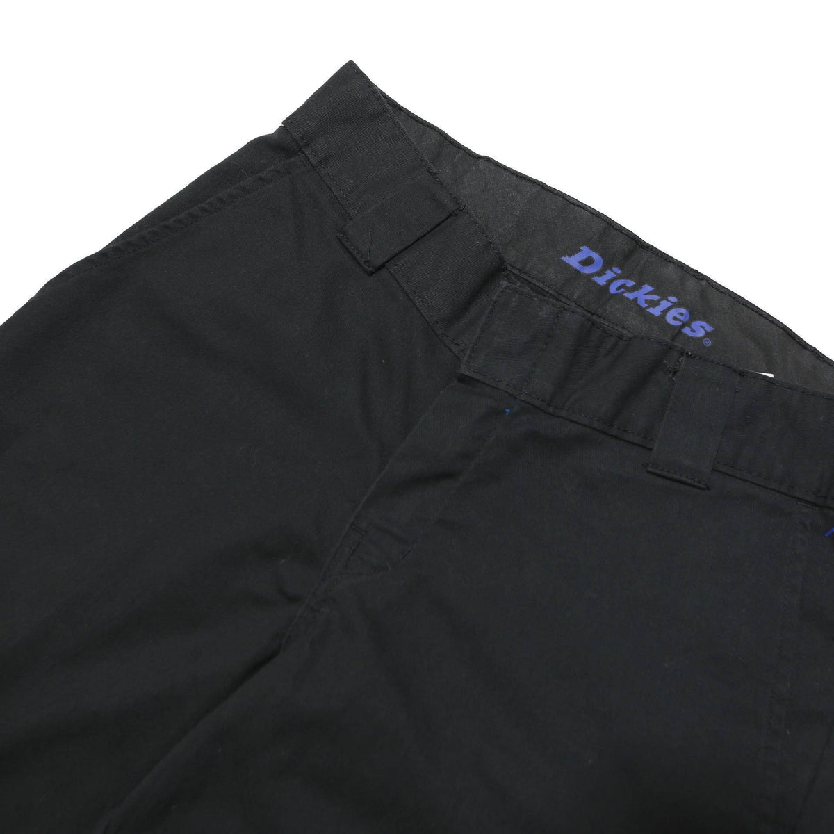 DICKIES Mens Polyester Blend Black Classic Straight Trousers W30 L30 Workwear