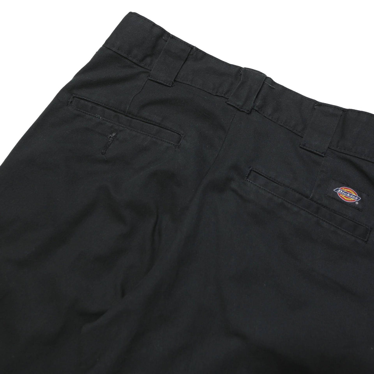 DICKIES Mens Polyester Blend Black Classic Straight Trousers W30 L30 Workwear