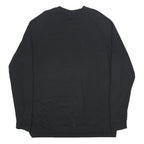 ADIDAS Mens Black Cotton Blend Crew Neck 2XL Sweatshirt Logo Printed