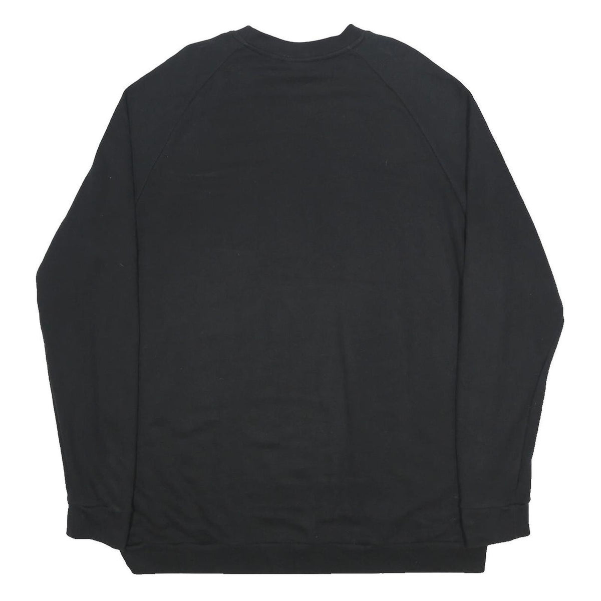 ADIDAS Mens Black Cotton Blend Crew Neck 2XL Sweatshirt Logo Printed