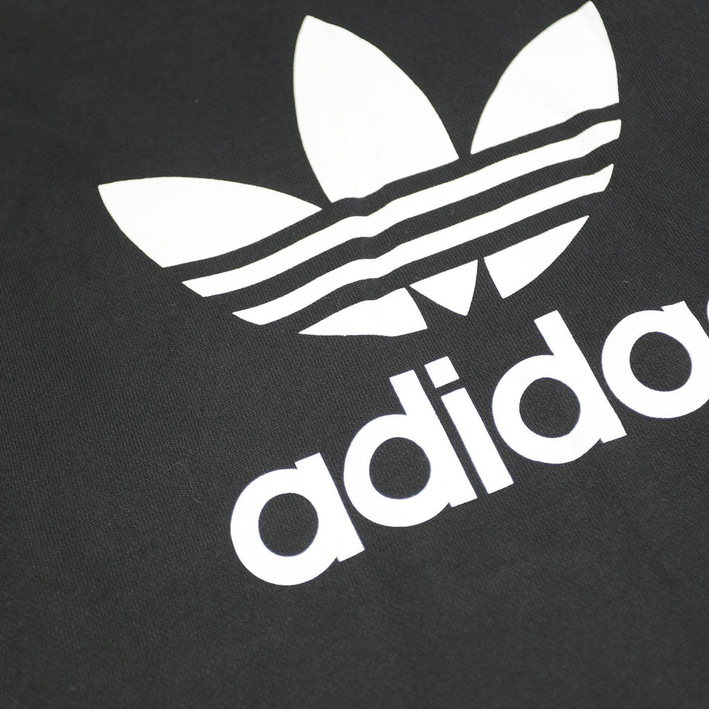 ADIDAS Mens Black Cotton Blend Crew Neck 2XL Sweatshirt Logo Printed