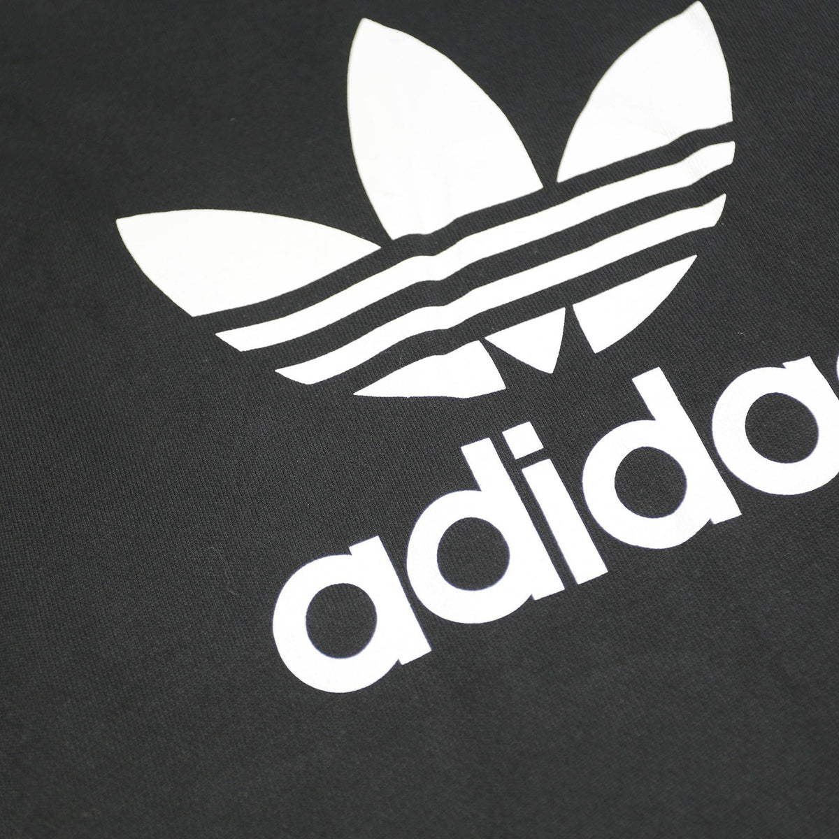 ADIDAS Mens Black Cotton Blend Crew Neck 2XL Sweatshirt Logo Printed