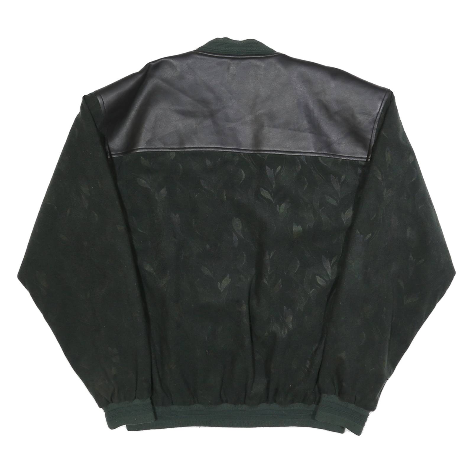NORTH EAST Mens Black & Dark Green Button Jacket XL Polyester Blend Plain