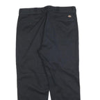 DICKIES Mens Cotton Blend Black Regular Fit Straight Leg Trousers W38 L30