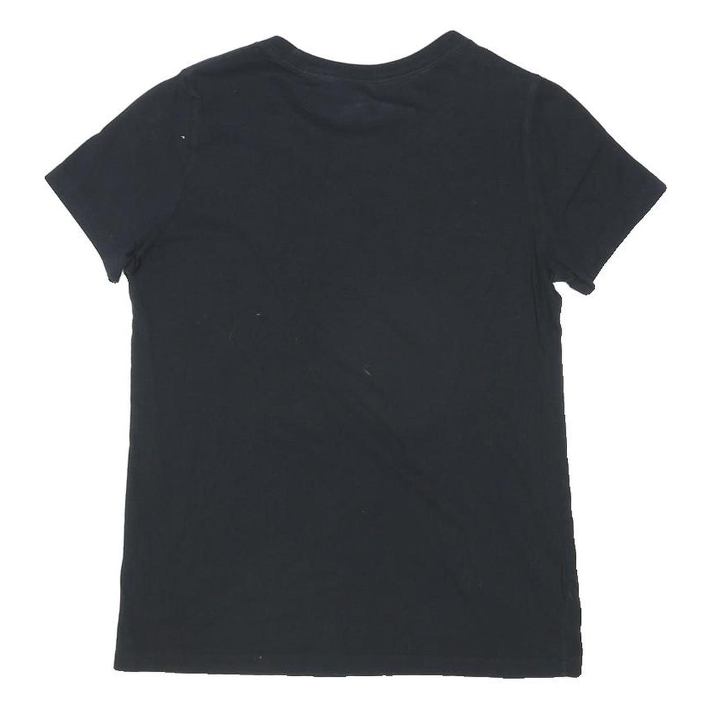 CONVERSE Womens Black Chuck Taylor All Star T-Shirt S Short Sleeve Crew Neck