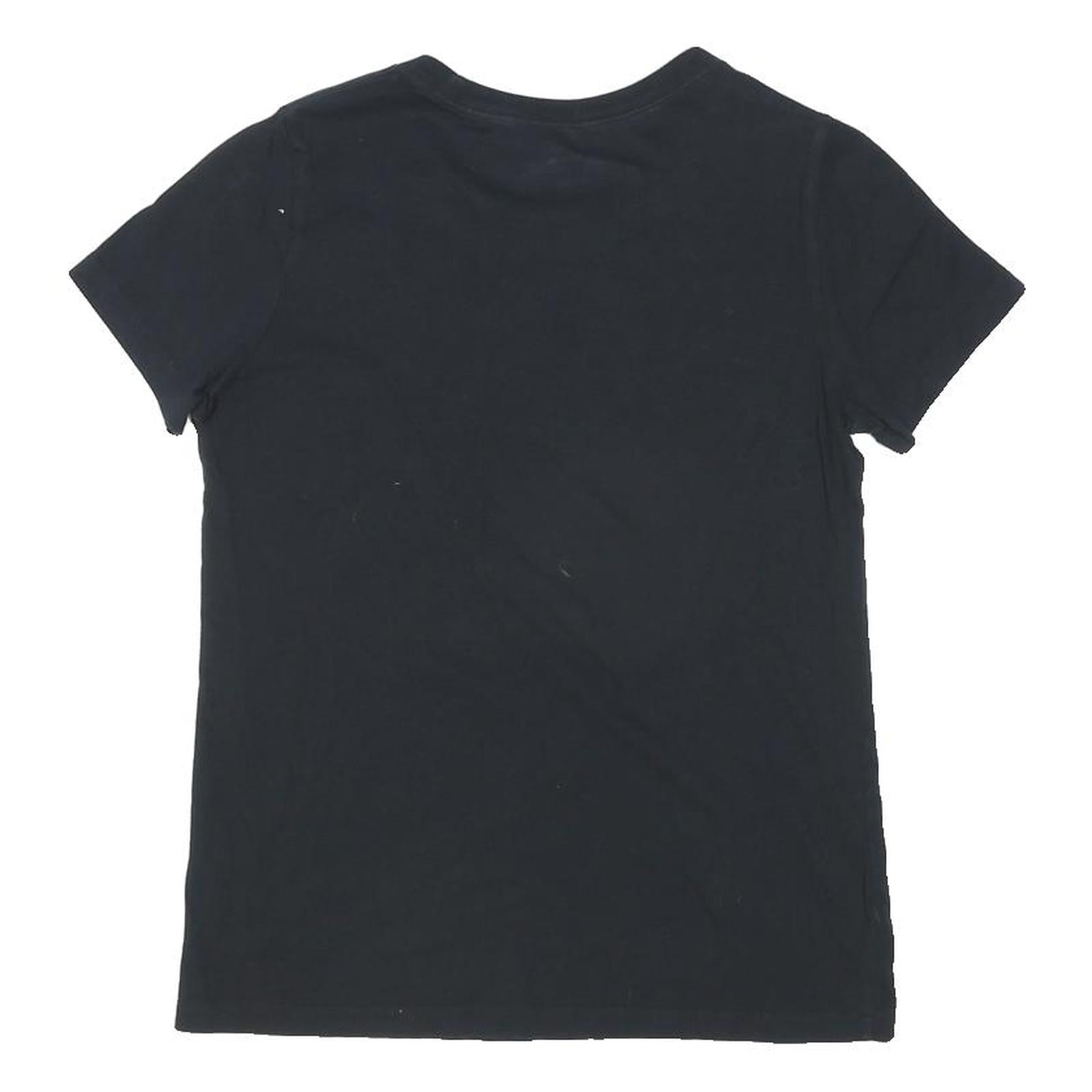 CONVERSE Womens Black Chuck Taylor All Star T-Shirt S Short Sleeve Crew Neck