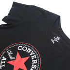 CONVERSE Womens Black Chuck Taylor All Star T-Shirt S Short Sleeve Crew Neck