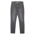 LEVI'S 711 Womens Jeans Grey Slim Skinny Stone Wash W28 L32