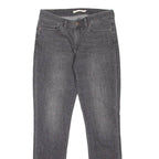 LEVI'S 711 Womens Jeans Grey Slim Skinny Stone Wash W28 L32