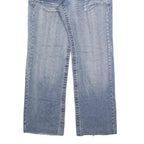 BODY MAN Mens Jeans Blue Regular Straight Denim Light W34 L30 Button Closure