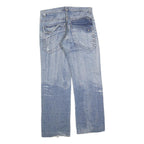 BODY MAN Mens Jeans Blue Regular Straight Denim Light W34 L30 Button Closure