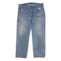 DICKIES Mens Blue Regular Fit Straight Denim Medium Wash W38 L29 Button Closure