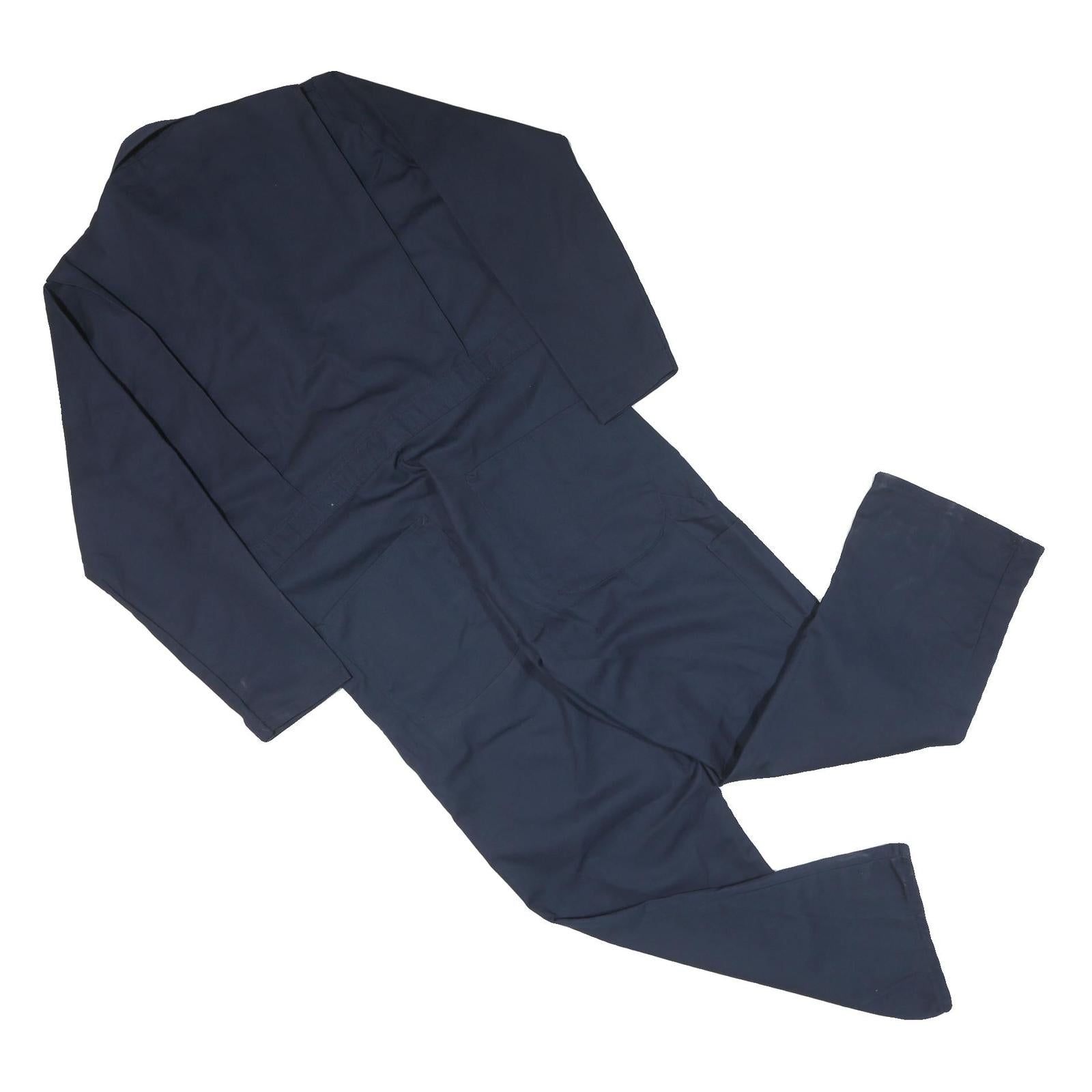 RED KAP Mens Navy Blue Polyester Blend Classic Dungarees XL W38 L29 Workwear