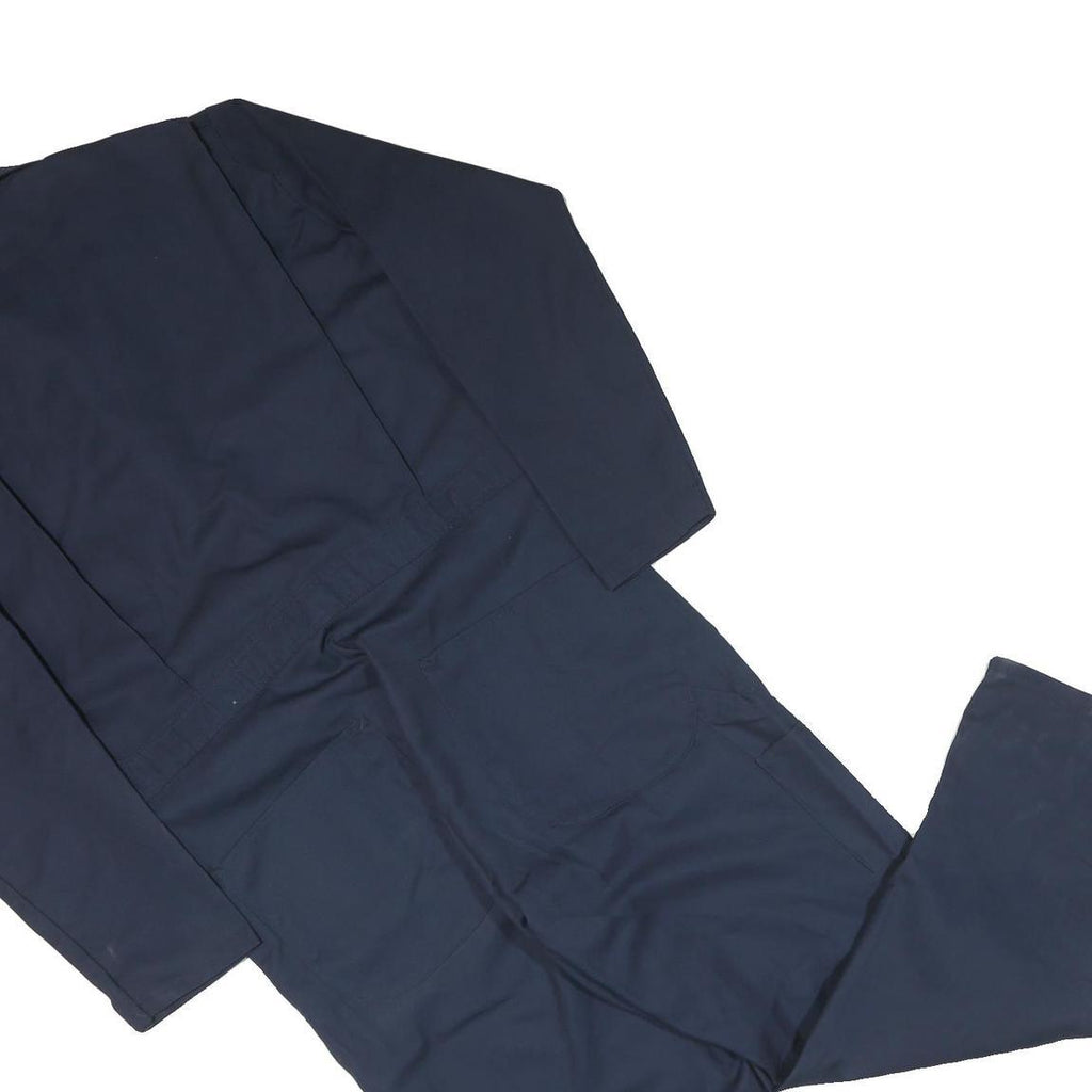 RED KAP Mens Navy Blue Polyester Blend Classic Dungarees XL W38 L29 Workwear