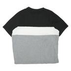 PUMA Mens Black & White & Grey Modern T-Shirt 2XL Short Sleeve Crew Neck