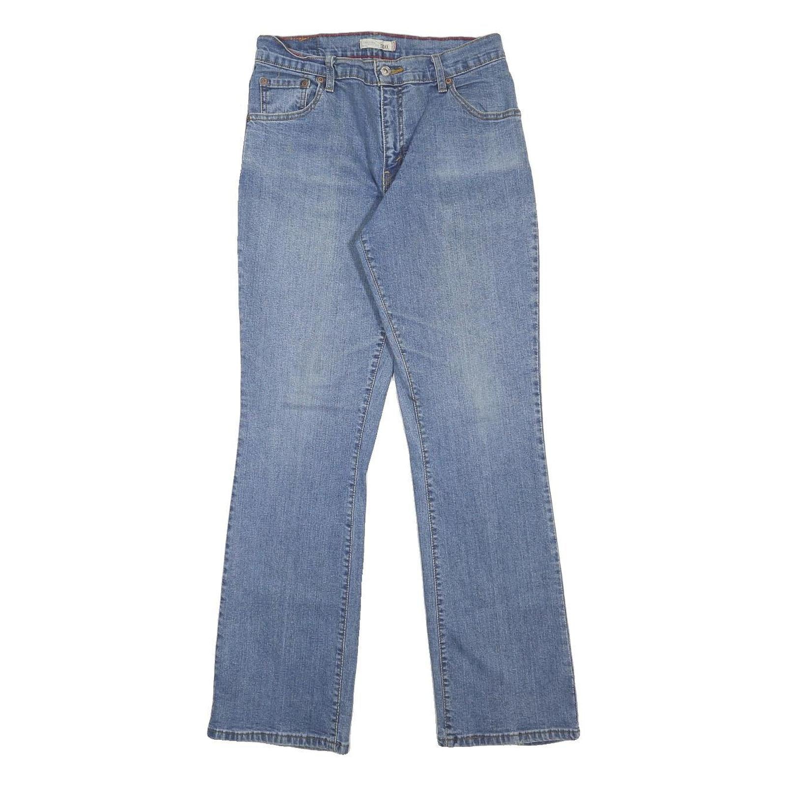 LEVI'S 550 Womens Jeans Blue Relaxed Straight Denim Medium W28 L31 Classic Zip