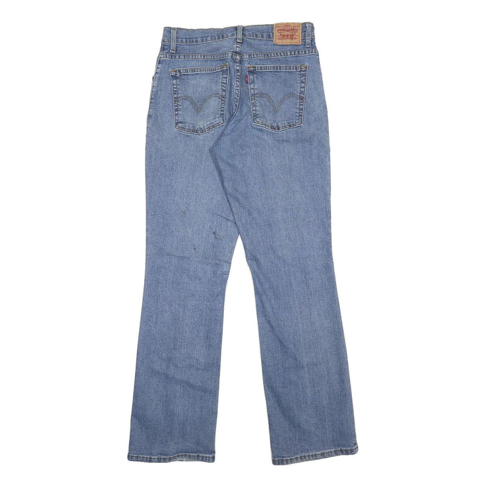 LEVI'S 550 Womens Jeans Blue Relaxed Straight Denim Medium W28 L31 Classic Zip